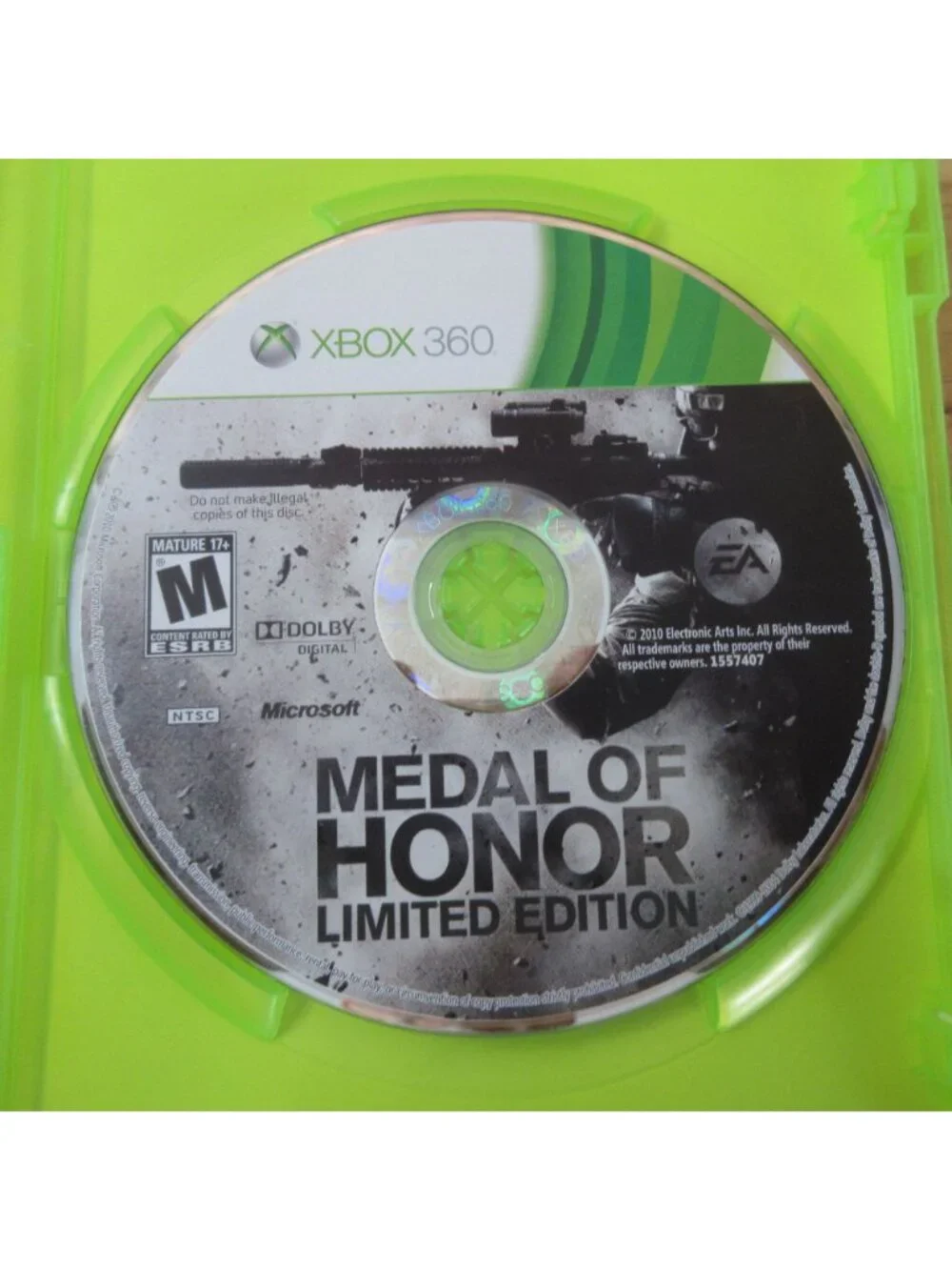 Medal of Honor -- Limited Edition (Xbox 360, 2010) - No Manual
